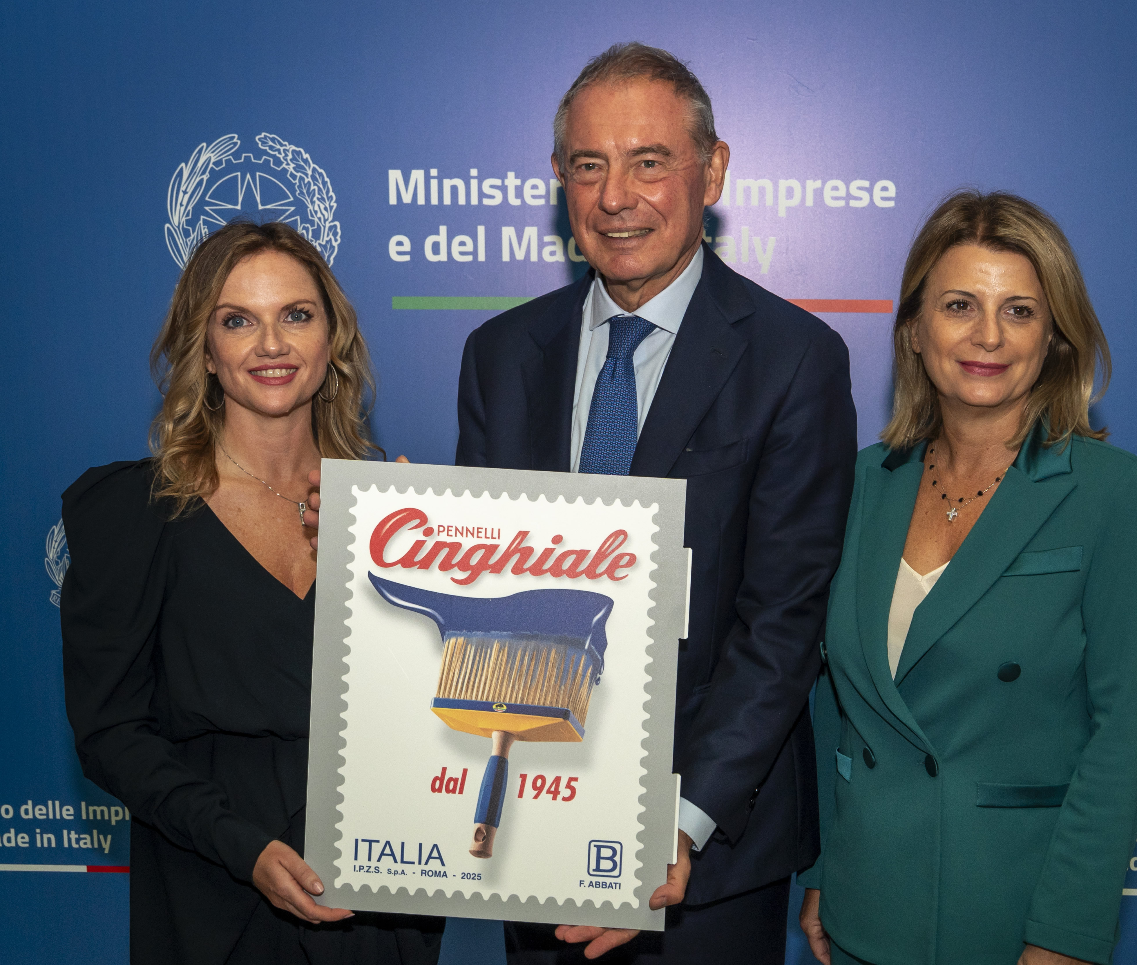 Una scia di blu per Pennelli Cinghiale in un francobollo per celebrare un’eccellenza tutta italiana